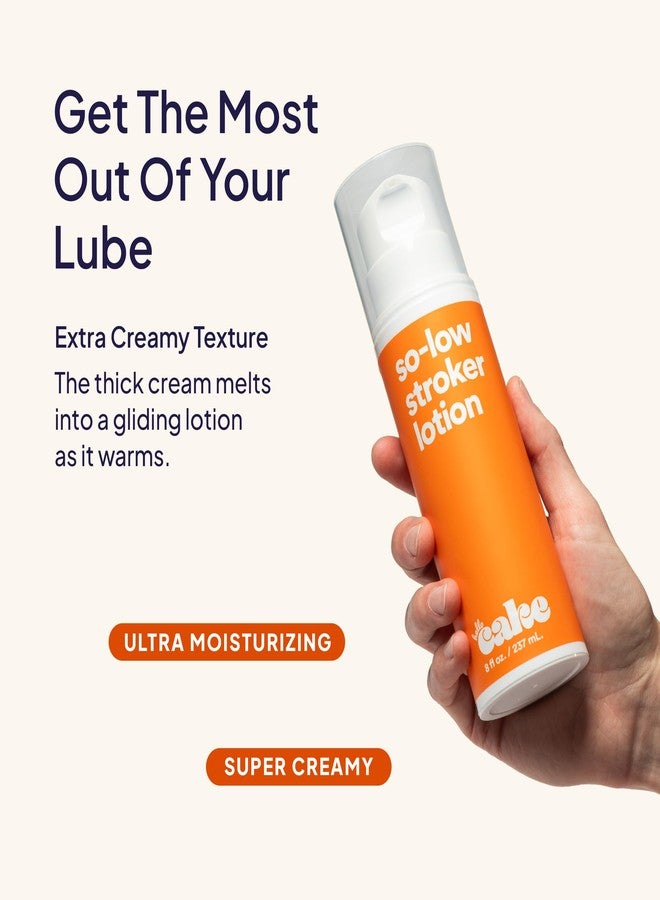 CAKE Hello Cake So-Low Stroker Lotion - Below the Belt Solo Cream for Men, Natural Moisturizing Ingredients Coconut Oil, Avocado Oil, Aloe Vera, 8 fl oz - Image 4